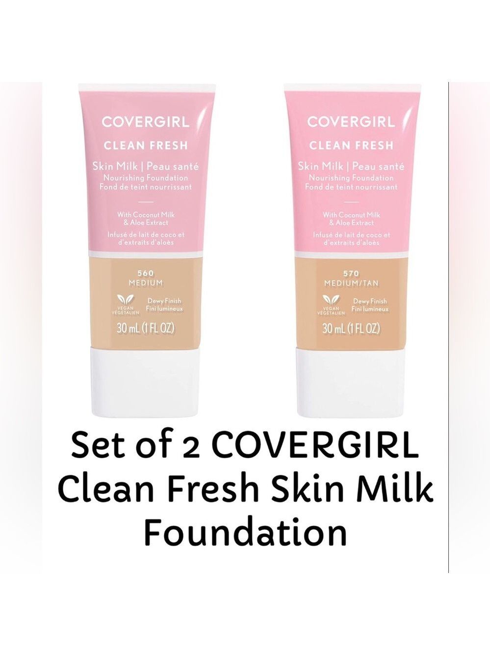 Set of 2 COVERGIRL Clean Fresh Skin Milk Foundation - Picture 1 of 3
